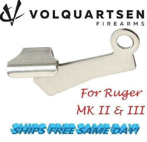 Volquartsen Firearms Extended Bolt Release for MKII & MKIII, Silver # VC2BR‑S