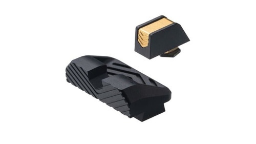 Tyrant Designs Glock 2-Piece Serrated Alum Sights, Gold, TD-SIGHT2P-GFS-GOLD Tyrant Designs Glock 2-Piece Serrated Alum Sights, Gold, TD-SIGHT2P-GFS-GOLD