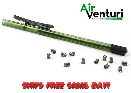 Air Venturi Pellet Pen, Green, Holds 15 .22 Cal Pellets NEW!! # AV-6010