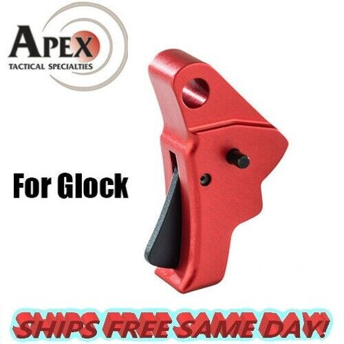 Apex Tactical Red Action Enhancement Aluminum Trigger for Glock Gen1-4 # 102-152