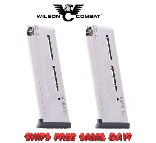Wilson Combat PAIR 1911 ETM, 10 Round, .38 Super, ETM BasePad # 500-38S Wilson Combat PAIR 1911 ETM, 10 Round, .38 Super, ETM BasePad # 500-38S