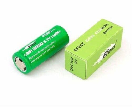 ONE  IMR eFest 4200 mAh 26650 3.7v Li-Mn Flat Top *AUTHENTICITY CODE * New! ONE  IMR eFest 4200 mAh 26650 3.7v Li-Mn Flat Top *AUTHENTICITY CODE * New!
