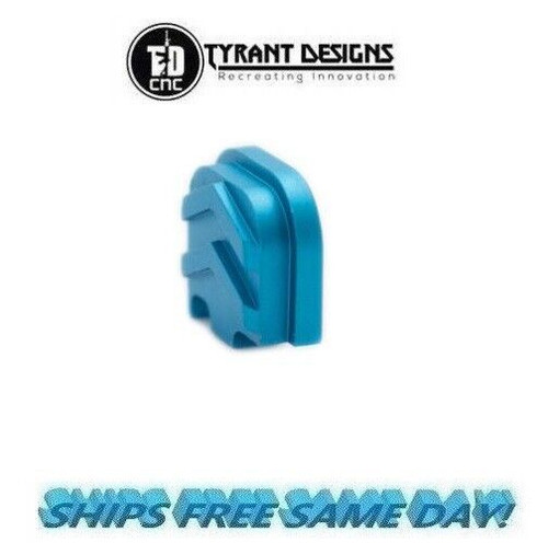 Tyrant Designs Glock Gen 1-4 Slide Cover Plate, BLUE, NEW! # TD-G1-4SP-BLUE Tyrant Designs Glock Gen 1-4 Slide Cover Plate, BLUE, NEW! # TD-G1-4SP-BLUE