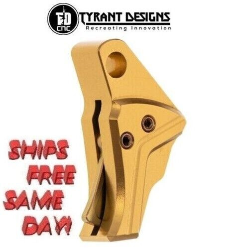 Tyrant Designs I.T.T.S.Trigger for Glock Gen3-4, GOLD# TD-GTRIG-3-4-Gold-Gold Tyrant Designs I.T.T.S.Trigger for Glock Gen3-4, GOLD# TD-GTRIG-3-4-Gold-Gold