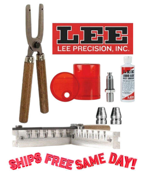 Lee 6 Cav Combo w/ Handles & Sizing Kit for 9mm/ 38 Super/ 380 ACP 90387+90046