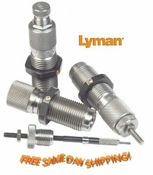 Lyman Deluxe 3-Die Set with Carbide Expander Button 7mm Rem Mag NEW! # 7680248