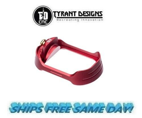 Tyrant Designs Gen 5 Magwell RED/GOLD SCREW New! # TD-G19-G5-MW-RED-GLDSCREW Tyrant Designs Gen 5 Magwell RED/GOLD SCREW New! # TD-G19-G5-MW-RED-GLDSCREW