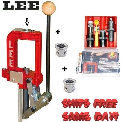 Lee Breech Lock Press 90588 w/ 3 Bushings & 3 Die Set for 7.62x39mm (.307) 90565 Lee Breech Lock Press 90588 w/ 3 Bushings & 3 Die Set for 7.62x39mm (.307) 90565