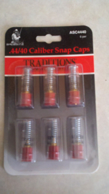 Traditions Snap Caps Plastic Cowboy Action .44/ .40 Cal  6 Pk  # ASC4440 Traditions Snap Caps Plastic Cowboy Action .44/ .40 Cal  6 Pk  # ASC4440