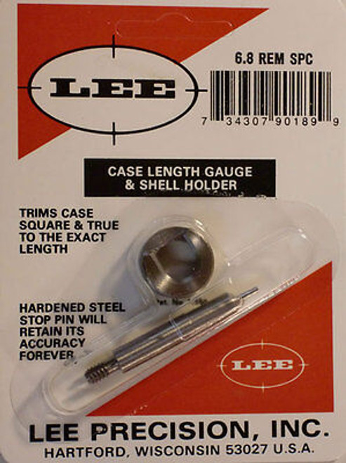 Lee Case Length Gage and Shellholder 6.8mm Rem SPC # 90189 New! Lee Case Length Gage and Shellholder 6.8mm Rem SPC # 90189 New!