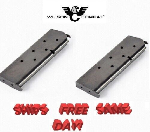 Wilson Combat PAIR 920 Series 1911 Full-Size 7-Round .45 ACP Magazine, BLACK!!