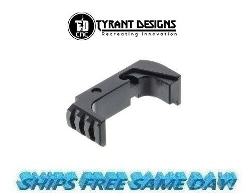 Tyrant Designs Glock 43X/48 Extended Mag Release, BLACK New! # TD-43x-48E-BLK
