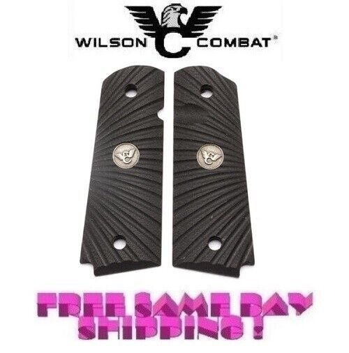 Wilson Combat 1911 Full Size Grips, Starburst G10, Blk, Beveled Bottom # 351AAFS Wilson Combat 1911 Full Size Grips, Starburst G10, Blk, Beveled Bottom # 351AAFS