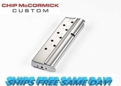 Chip McCormick 1911 Match Grade, Compact Mag for 9mm, 9 Round, SS # M-MG-9FS9
