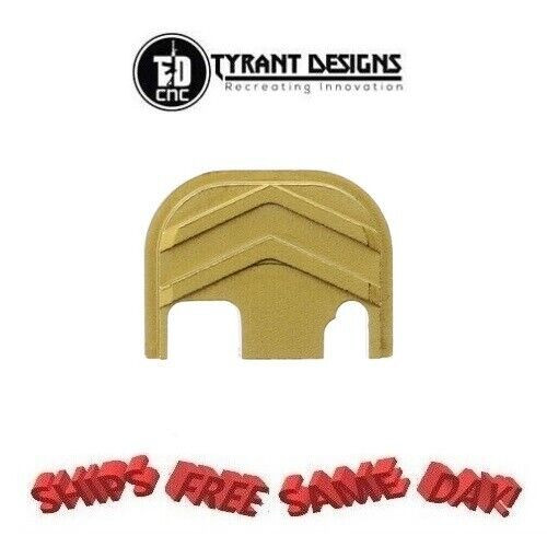 Tyrant Designs Glock Gen 1-4 Slide Cover Plate, GOLD, NEW! # TD-G1-4SP-GLD Tyrant Designs Glock Gen 1-4 Slide Cover Plate, GOLD, NEW! # TD-G1-4SP-GLD