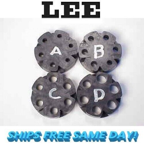 Lee Precision Powder Disk Set Includes Disk A,B,C,D NEW! # 91961 Lee Precision Powder Disk Set Includes Disk A,B,C,D NEW! # 91961