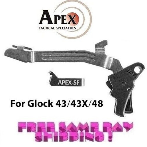 Apex Tactical Action Enhancement Kit for Slim Frame Glock 43,43x,48 BLK 102-117