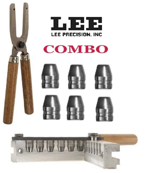 Lee COMBO 6-Cav Mold 45 ACP/ 45 Auto Rim/ 45 Colt (Long Colt) + Handles! 90289