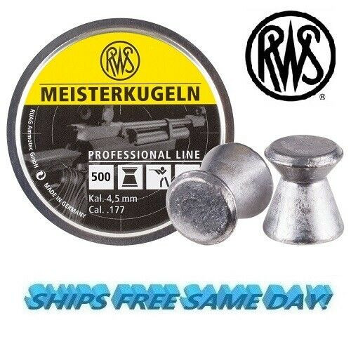 RWS Meisterkugeln Rifle .177 Cal, 8.2 Grains, Wadcutter, 500ct	NEW! # PY-P-217 RWS Meisterkugeln Rifle .177 Cal, 8.2 Grains, Wadcutter, 500ct	NEW! # PY-P-217