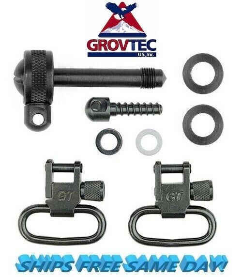 GrovTec Sling Swivel Studs w/ 1" Locking Swivels Set for Remington 7400 # GTSW16