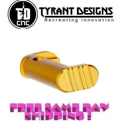 Tyrant Designs HellCat/Pro Extended Magazine Release, GOLD New! # TD-HCATE-GOLD