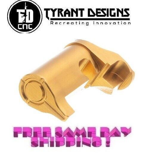 Tyrant Designs Extended Mag Release for S&W Shield, GOLD New! # TD-909-GLD