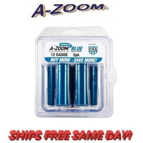 A-ZOOM Action Proving Dummy Round Snap Cap, 12GA Blue, 5 Pack NEW! # 12311 A-ZOOM Action Proving Dummy Round Snap Cap, 12GA Blue, 5 Pack NEW! # 12311