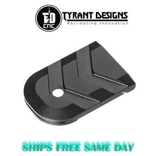 Tyrant CNC Glock 43x/48 SA15 Mag Baseplate, NO BOX!  TD-GFP43X-S15-Mag-Black