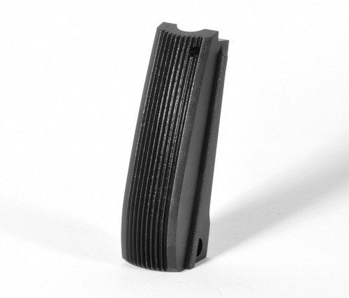 EGW 1911 Mainspring Housing Arched Serrated Retro Colt Style (GI), Blued # 11440