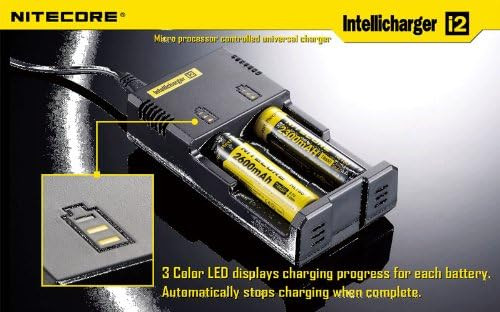 NiteCore i2 Intelli Charger for 2 Batteries, 2014 Version, 240 Volt NEW! # i2