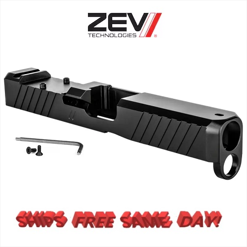 ZEV Z19 Duty Stripped Slide w/ RMR Cut, Glock 19 Gen 5 # SLD-Z19-5G-DUTY-RMR-B