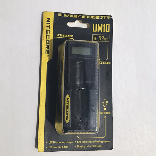Nitecore UM10 Micro USB LCD Intelligent Li-ion Battery Charger NEW!