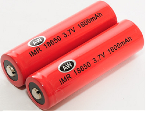 186500 3.7V, 1600 mAh Rechargeable Batteries FLAT TOP, 2 PACK NEW!