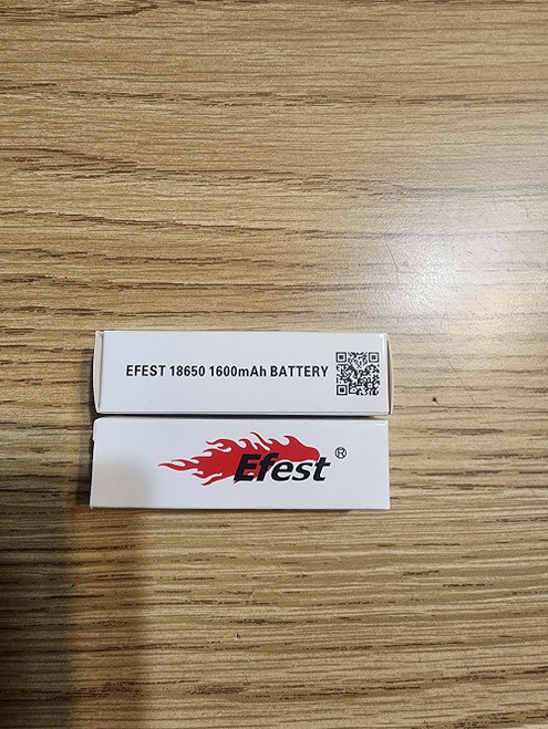 Efest IMR18650 1600mAh, 30Amp, 3.7V LiMn Battery, 2 PACK  NEW! # EFESTIMR18650