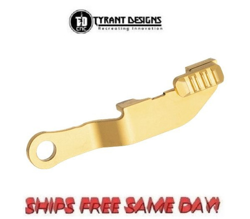 Tyrant Designs Hellcat/Pro Series Extended Slide Release GOLD# TD-HCATSCL-GOLD Tyrant Designs Hellcat/Pro Series Extended Slide Release GOLD# TD-HCATSCL-GOLD