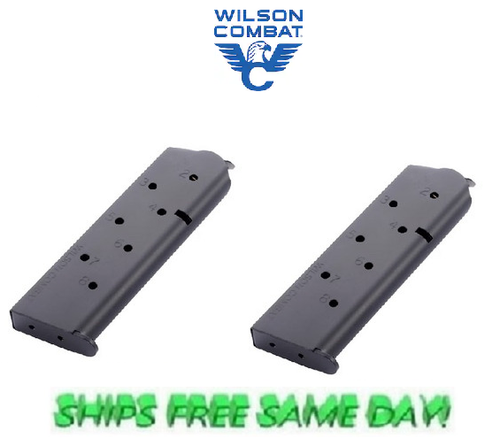 Wilson Combat PAIR 920 Series Mags, 1911 Govt, 45 ACP, 8 Rnd, Black # 920-45FS8B