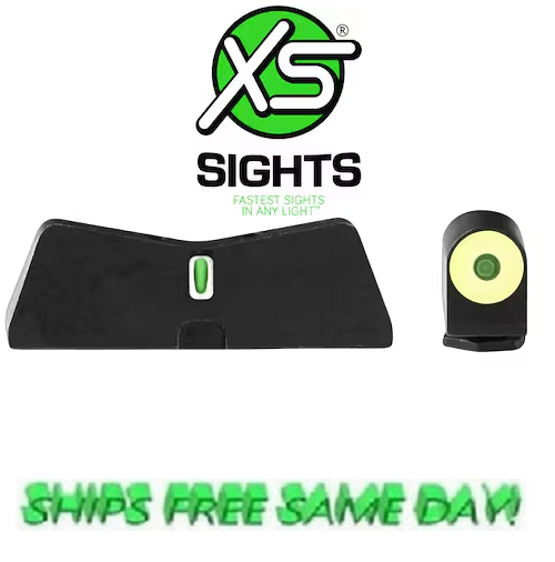 XS DXT2 Night Sight Set for Glock 17, 19, 22, 24, 26, 27, ETC #  GL-0009S-5Y