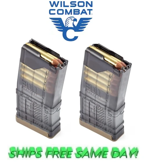 Wilson Combat PAIR 15 Round Mags, Polymer, Lancer for AR-15, 350 Legend NEW! # TR-350LMAG15