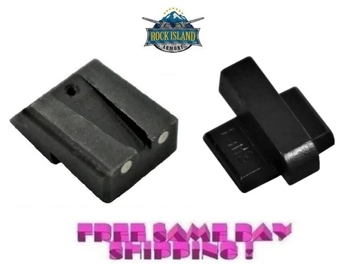 Rock Island/Armscor 1911 FS,MS,CS Front and Rear Night Sights # 4513AD+4514SFD