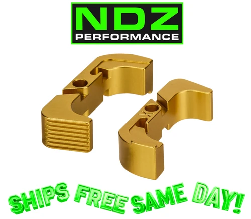 NDZ Glock Gen 4-5 Magazine Release 9MM .40 cal Gold New! GMR-G4-EXT-TGLD