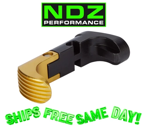 Extended Magazine Release Springfield Hellcat & Hellcat Pro Gold HCT9-MR-X-TGLD