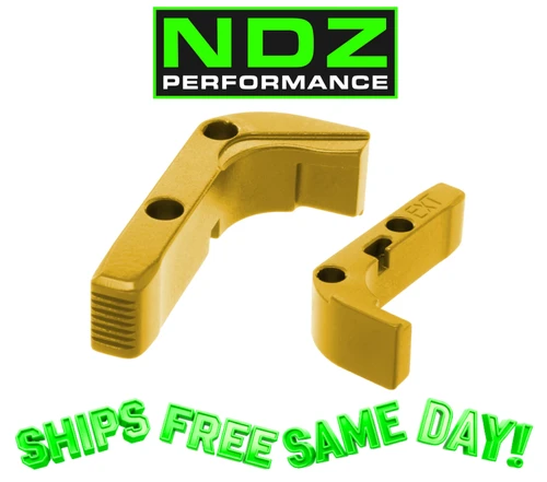 NDZ Glock Gen 1-3 Extended Magazine Release Aluminum Gold new! GMR-G3-EXT-TGLD