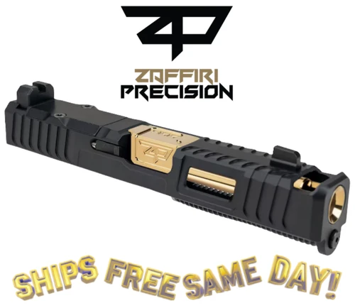 Zaffiri Precision IBS Complete Upper and Slide for G19 Gen 3 with Gold Barrel New!