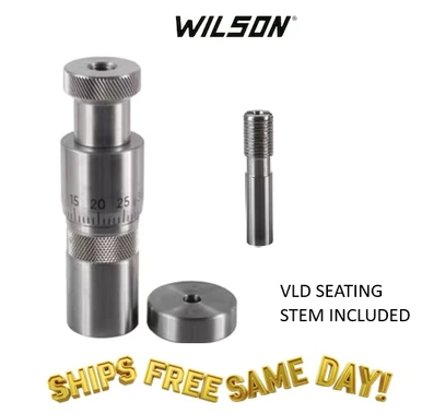 LE Wilson Micrometer Seater Die w/ VLD Seating Stem 6.5 Creedmoor # S65-CREVLD