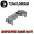 Tyrant Designs Gen4-5 Glock Extended Magazine Release, GREY New! # TD-GEMR-G