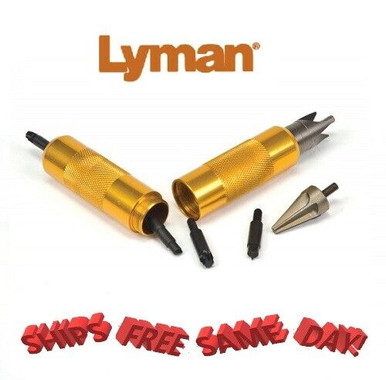 Lyman 7777800 Case Prep Multi Tool – 6 Oz, Unique Handle Design, Black Powder, USA Made