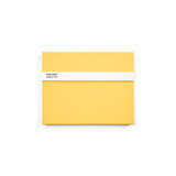 Blanco notitieboekje, Pantone, met pen, Yellow 012C