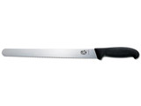 Couteau à jambon/à pâtisserie, Victorinox, Fibrox, lame ondulée, 30cm
