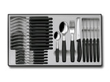 Steakbestek Victorinox,SwissCl.,24-delig,rvs/zwartPP,ds