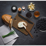 Snijplank + spreadmes, Victorinox, bruin